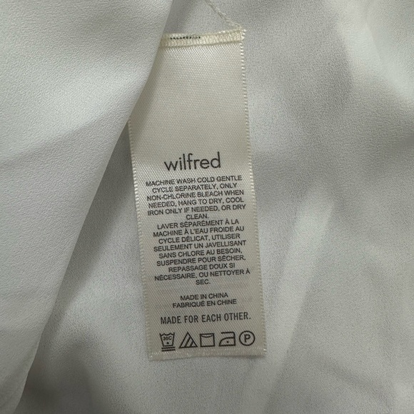 Aritzia Wilfred Villa Dress XL 16 White Light Birch - Picture 5 of 9